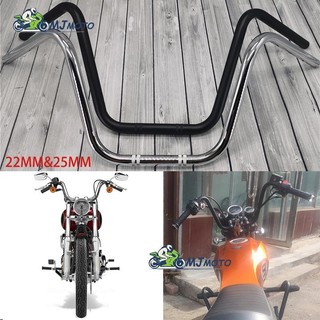 【電子發票】復古改裝車把 超高把 高把 22MM 25MM 把手 手把 重機 檔車 機車車把 哈雷 雲豹 美式