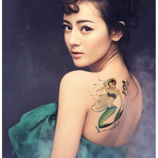 美人魚大圖HB-13【WAWA TATTOO】手臂花臂防水紋身貼紙刺青貼紙