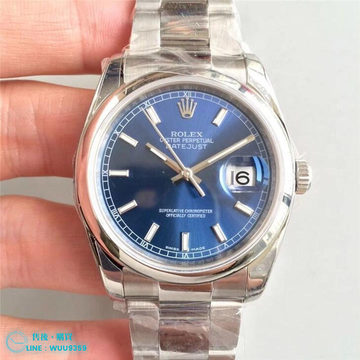 ROLEX DATEJUST 勞力士 日誌型 藍面 自動上鏈 機械錶 精品腕錶 男士腕錶 商務腕錶 附送調表器