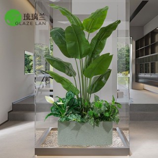 ✨現貨速發✨開立發票✨仿真植物造景仿生旅人蕉盆栽落地擺件室內櫥窗大型假綠植裝飾景觀