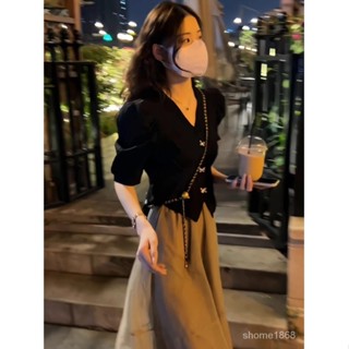 美爆啦📣新中式超僊收腰半身裙兩件套裝氣質穿搭女裝高階感小個子夏季新款 913B