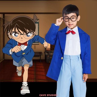 【熱賣COS】名偵探cos服 柯南衣服 男生兒童演出服 怪盜基德成人制服日本動漫cosplay角色扮演服套裝