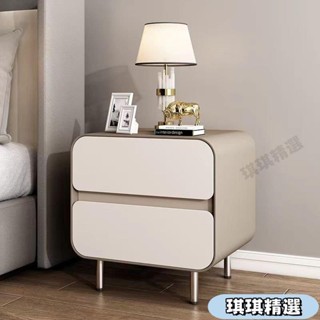 【新品】床頭櫃臥室傢用意式簡約奶油風現代輕奢小型儲物收納櫃新款整裝發CHN
