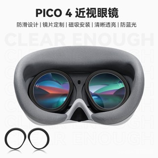 💕適用PICO4pro近視眼鏡VR眼鏡配件pico 4磁吸近視眼鏡度數鏡片