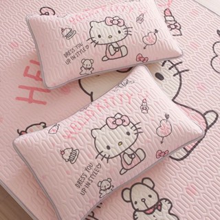 枕頭💕HelloKitty夏季冰絲乳膠枕套女童枕頭凱蒂貓纖維枕芯kt貓枕芯套 兒童枕頭 學生枕頭 居家好物
