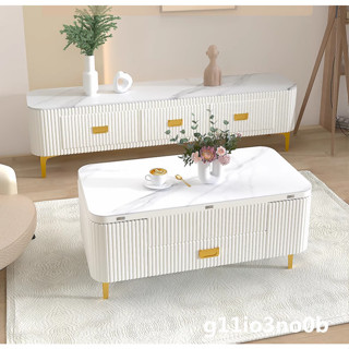 taifeng_35 新品 免運 安裝 多功能升降茶幾 餐桌兩用 輕奢小戶型客廳家用一體式 可折疊伸縮桌子