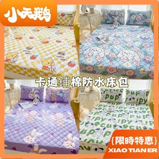 【小天鵝】卡通鋪棉床包 抗菌防蟎 3M吸濕排汗技術處理舖棉床包 床包式保潔 床墊套 防塵罩 單人/雙人/加大床包