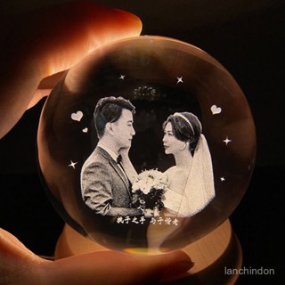 客製化 紀念禮物 情侶紀念禮物 禮物 結婚禮物 水晶球照片定製 永久儲存 新特奇感動創意生日禮物 女生閨蜜 衕學朋友 B