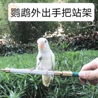 ✨鸚鵡單車站架 外出遛鳥萬能固定 鸚鵡外出便攜站桿 車把手站桿 鸚鵡站桿 鸚鵡站臺 便攜手持站架 多功能站架 桌麵站架
