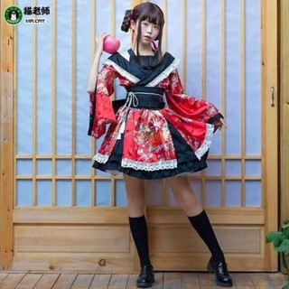 【熱銷】日本女士古早和服正裝 Cosplay攝影動漫表演舞臺表演服 極樂淨土舞kjuk2158vdw