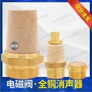 氣動電磁閥RSL可調消音器SLM平頭寶塔全銅消聲器BSL-01寸02分0304【佳隆】