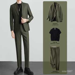 高階感西服套裝男生輕熟韓風休閒修身外套春季潮流單上衣上班青年 6FJM