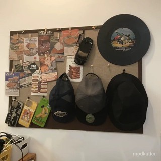 桃園快速🚚照片墻毛氈闆自粘免打孔眼鏡飾品收納房間宿捨臥室桌麵墻麵裝飾