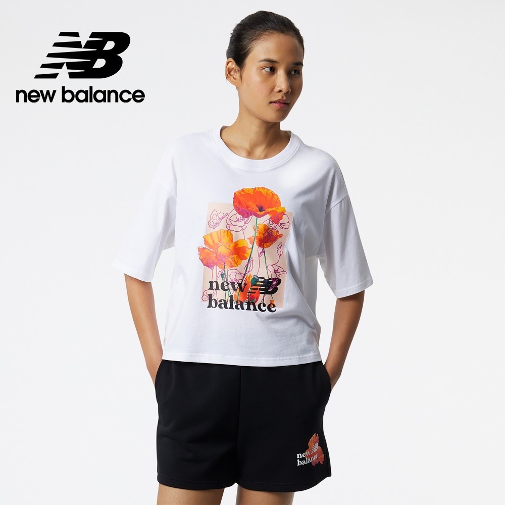 【New Balance】NB短袖上衣_女性_白色_AWT21560WT