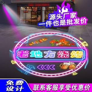 💥臺灣出貨 110v【投射燈】220v 廣告投影燈logo旋轉燈定製店面門頭招牌圖案地面文字LED射燈定製