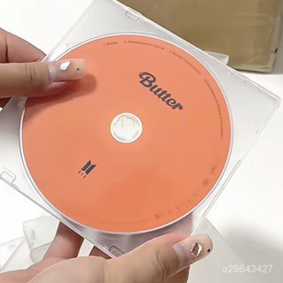 💡咩咩の🏅|【臺灣出貨】臺灣出貨CD專輯收納盒ins無印風亞剋力透明CD收納盒追星必備神器透明封頁