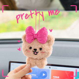 💞千禧百貨生活館💞臺灣出貨🌟汽車吊飾 ins汽車掛件後照鏡吊飾可愛毛絨玩偶小熊車載掛飾車內飾品擺件女