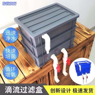 🟣梓茵商行🟣自製龜箱 過濾盒 滴流盒 水族箱景觀魚池魚缸上濾diy周轉箱 淨水濾器