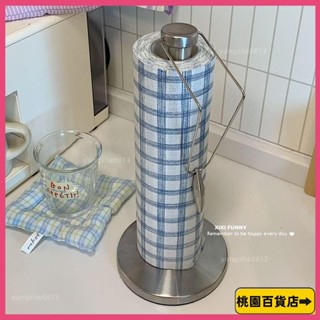 低價熱銷👍廚房紙巾架 餐巾紙架 收納 立式 不銹鋼廚房捲紙架臺麵立式紙巾架叉腰大捲筒紙架保鮮膜收納置物架 DXA4