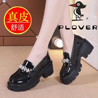 新款單鞋增高春秋季女鞋小皮鞋PLOVER鬆糕軟底樂福鞋女2024厚底女鞋子女 瑪莉珍鞋 瑪麗珍鞋 平底鞋 娃娃鞋 福樂鞋