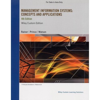 [華通書坊]Management Information Systems 4/e RAINER 9781119923459