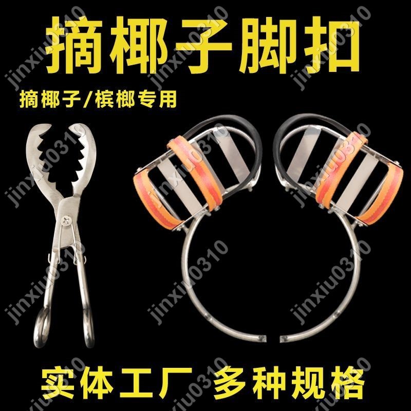 【七七五金】海南爬椰子樹腳扣摘檳榔神器老式摘果工具設備儀器裝備摘椰子 #jinxiu0310