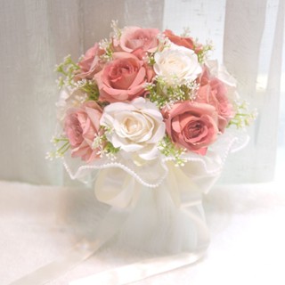 婚禮捧花~多款式 模擬捧花韓式領證拍照手捧花新娘結婚婚禮仿真花道具拍照 手工混搭花束 求婚花 歐式捧花 韓式花【琳黛】