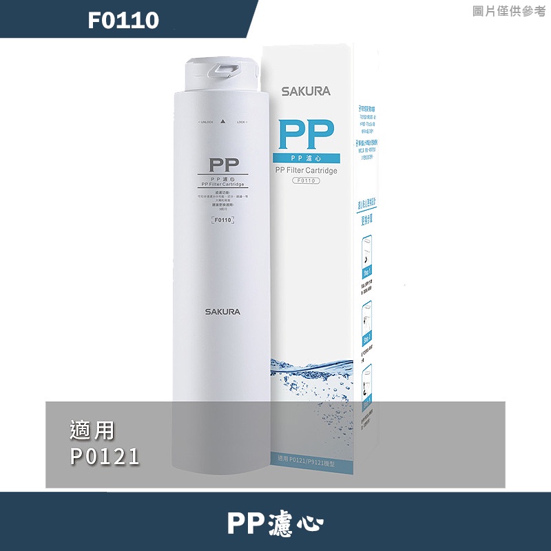 櫻花【F0110】PP濾心適用P0121(無安裝)