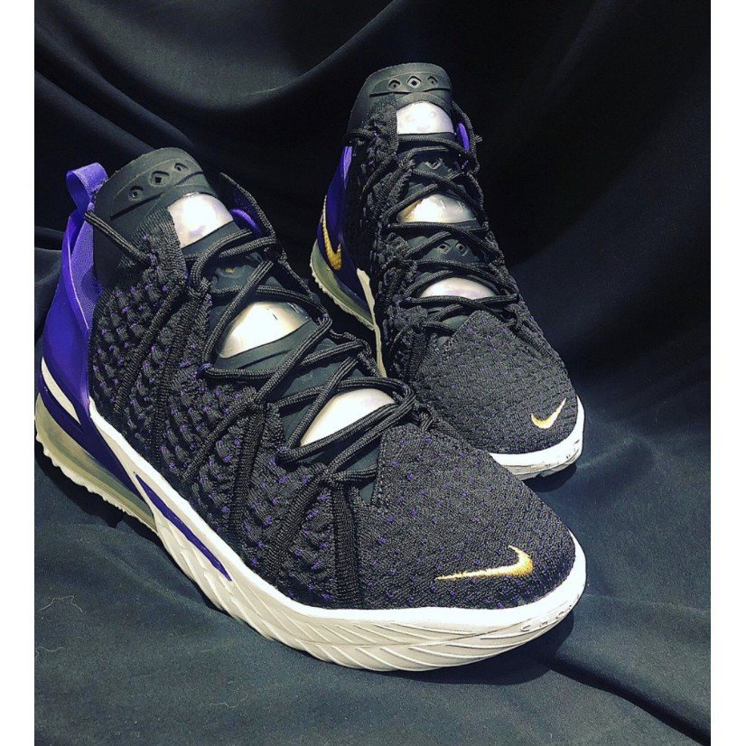 Nike LeBron 18 “Lakers” 黑紫金 休閒鞋 運動鞋 籃球鞋 CQ9284-004