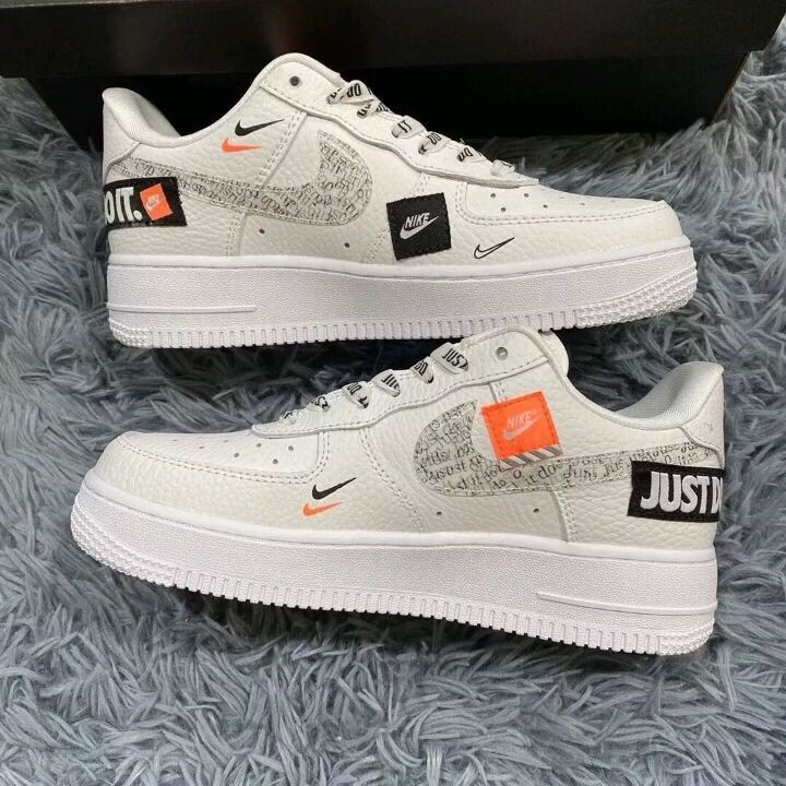 NIKE AIR FORCE 1 JUST DO IT PACK WHIYE 白 休閒鞋 AR7719-100