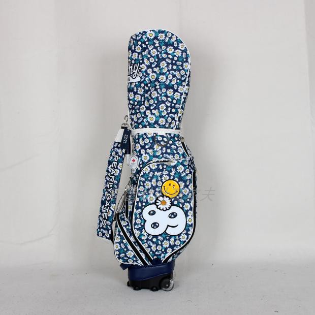 新款高爾夫球包女士通用耐用時尚PG標準球袋輕便GOLF拉桿包帶輪 愛尚高爾夫