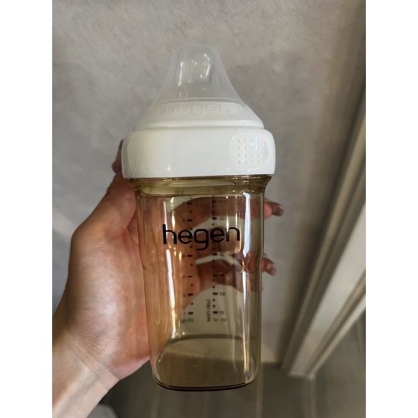 （使用5個月）hegen 奶瓶 240ml 上面附的是3號快速奶嘴