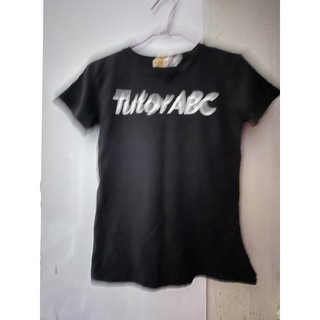 Tutor ABC 黑色 二手 女裝 T T-shirt 短袖 短T T恤