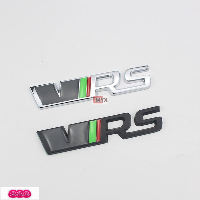 Myx車品適用於~車標貼紙 尾標貼B144 VRS立體車標 適用於SKODA斯柯達logo Octavia RS Fab