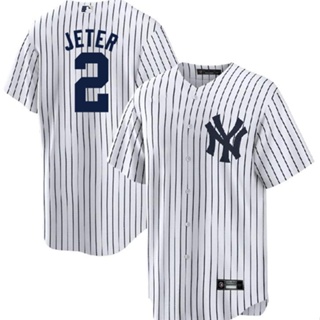 棒球服 棒球衣 棒球練習衣 棒球球衣 兒童棒球服 成人棒球衣跨境美職聯棒球服紐約洋基隊New York2號Jeter球衣