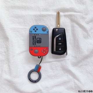 ❥新貨爆款❥豐田toyota汽車矽膠鑰匙套 卡通可愛 摺疊鑰匙扣包殼 switch造型COROLLA VIOS CA