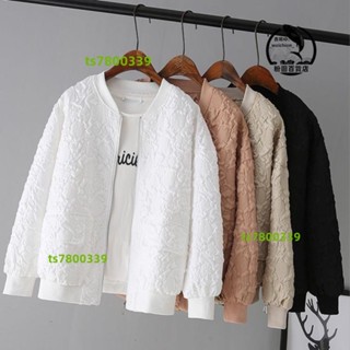 💯桃園精品⚡️短版棒球服女外套 韓版立領棒球外套上衣 春秋裝外套 寬鬆休閒小個子 夾克洋氣上衣 長袖上衣~⚡️免運