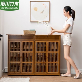 鞋櫃 玄關櫃 收納櫃 鞋櫃傢用門口防塵簡易鞋架多層鬥櫃置物架實木玄關收納櫃儲物櫃子