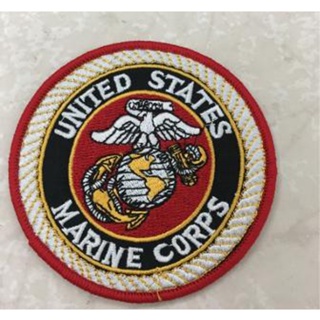 <FOOL>美國 海軍 陸戰隊 圓形 背章 臂章United States Marine Corps USMC 176