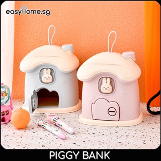 Cartoon House Piggy Bank Children Cute Doll Coin Saving Bank