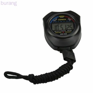 Digital Chronograph Stopwatch LCD Display Waterproof Sports