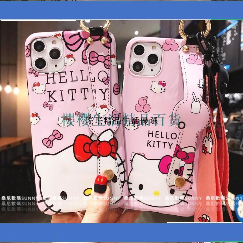 【瑤瑤】IPhone 11 12 13 Pro Max HelloKitty 掛繩手機殼 XR Xmax 8pl