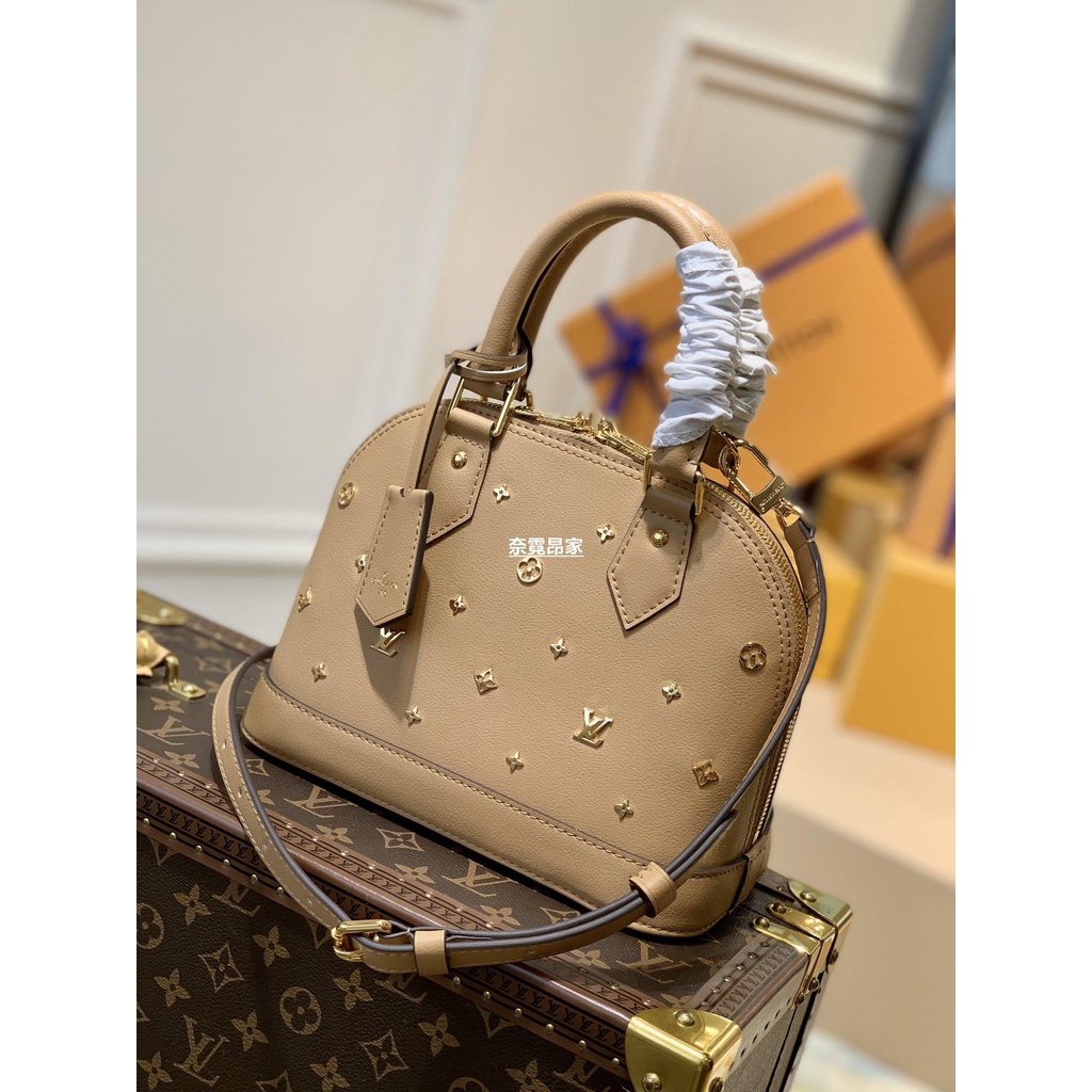 二手Louis Vuitton LV Alma BB handbag手提單肩包 M58638奶茶色