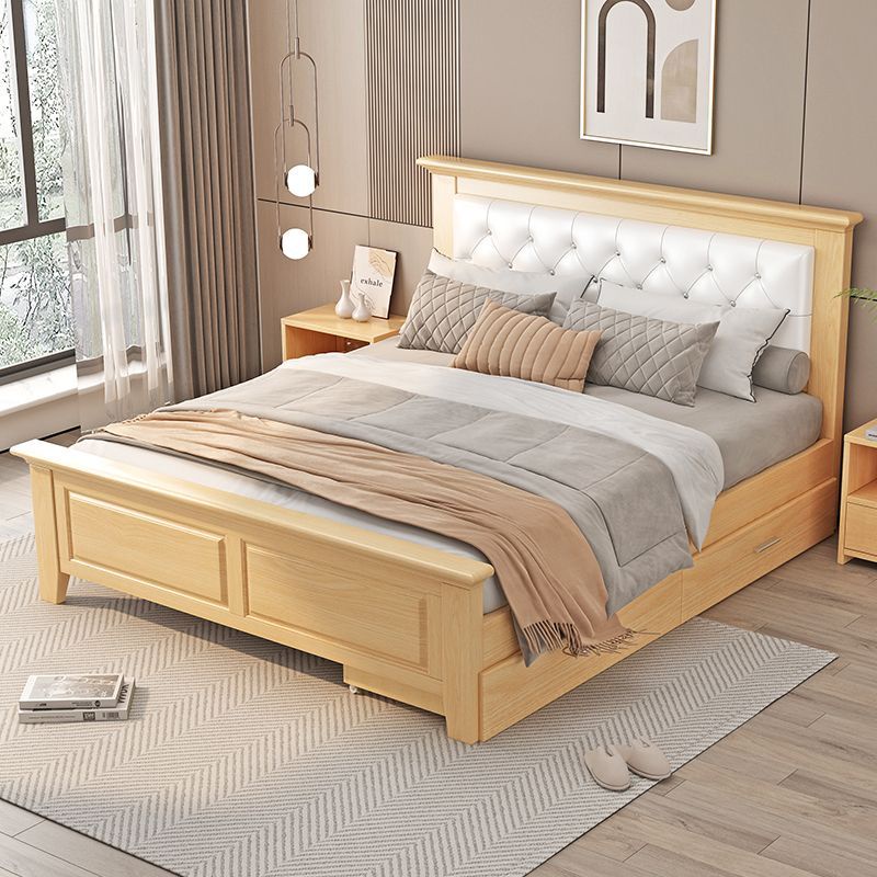 QUI2 電子發票+臺灣公司保固實木床現代簡約雙人床經濟型出租房用臥室傢用單人床1.5床架1.2米