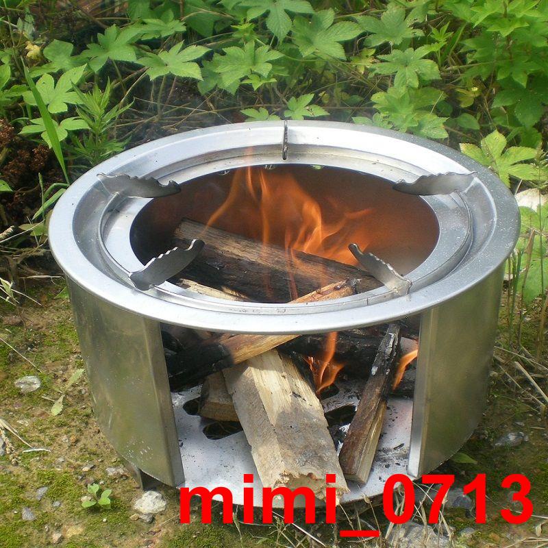@新款！！加厚柴火爐自駕野餐爐具燒柴灶木炭取暖爐露營裝備野炊爐攜帶方便