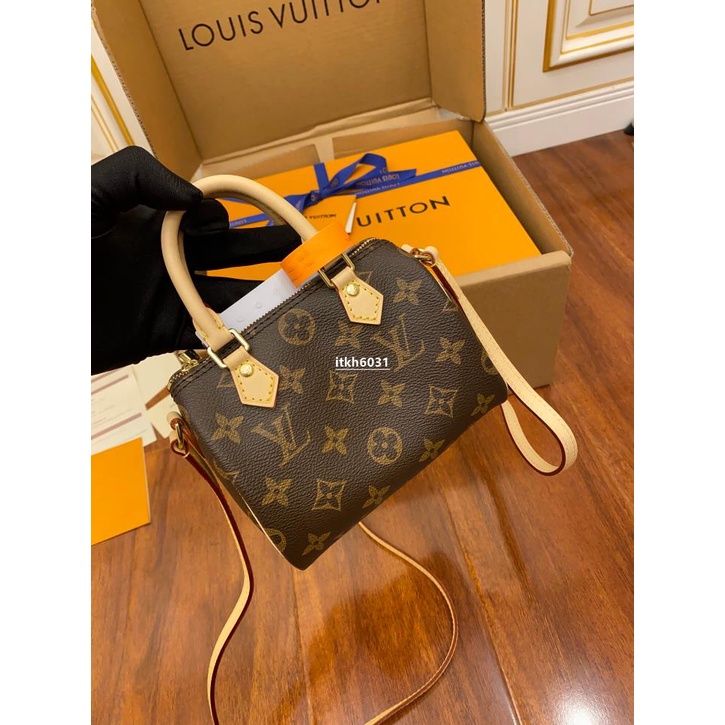 Lv (Louis Vuitton) Mini monedero multifunción/monedero retro con  cierre/llavero/portamoedas