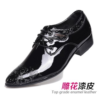 男鞋 尖頭皮鞋 商務正裝 透氣 韓版 英倫風 休閒鞋 結婚鞋 青年潮流 職業鞋 秋季時尚