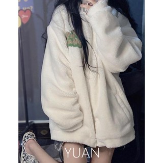 外套女 冬季厚外套 保暖 羊羔毛外套 國潮牌羊羔毛外套女秋冬立領加絨加厚設計感小眾棉衣棉服保暖外套