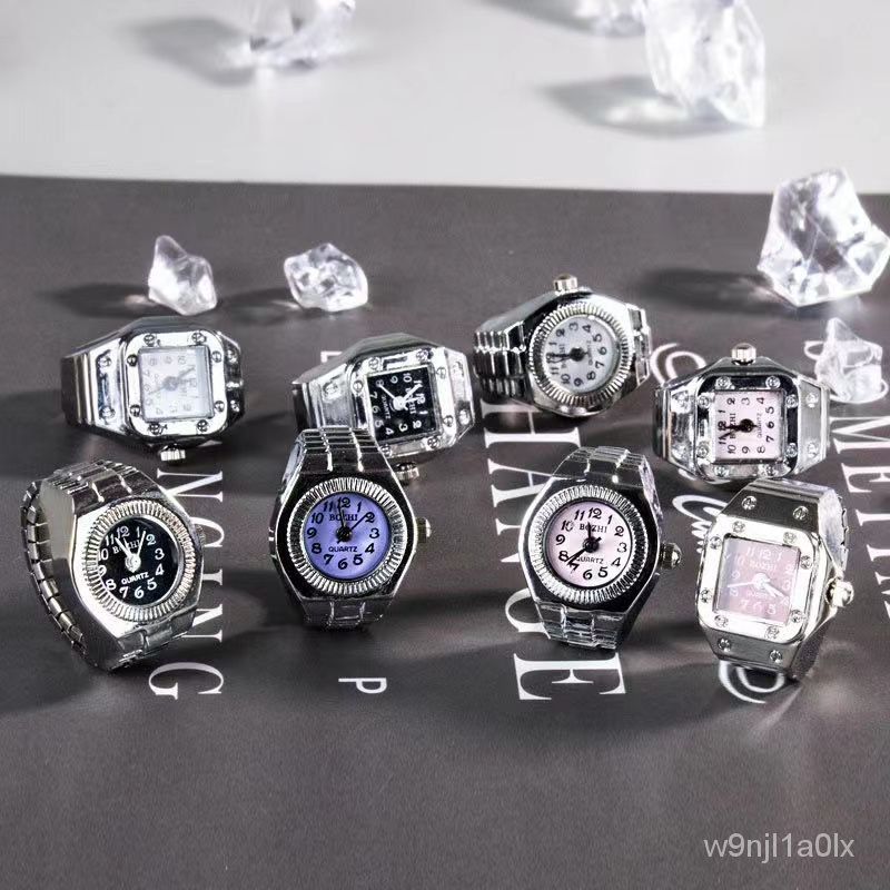 🔥熱銷特賣🔥2023迷你戒指錶方形男女經典複古生日禮物手錶時尚潮流學生手指錶 XIZK