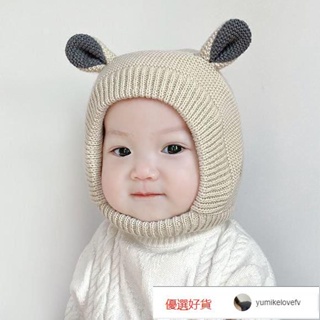 嬰兒帽子秋冬保暖可愛超萌卡通耳朵護耳帽男女兒童防寒寶寶套頭帽